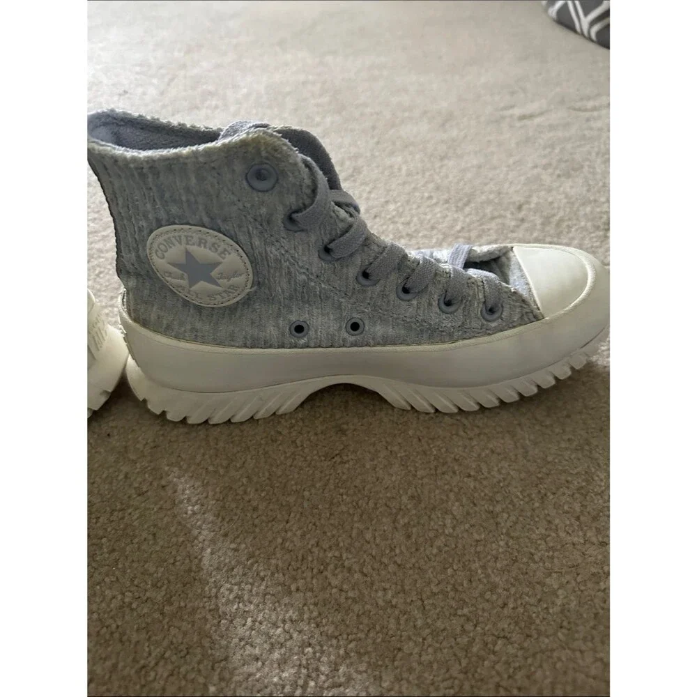 Converse Soft Light Purple High-Top Platform Sneakers M 5 or W 7 - Picture 7 of 9